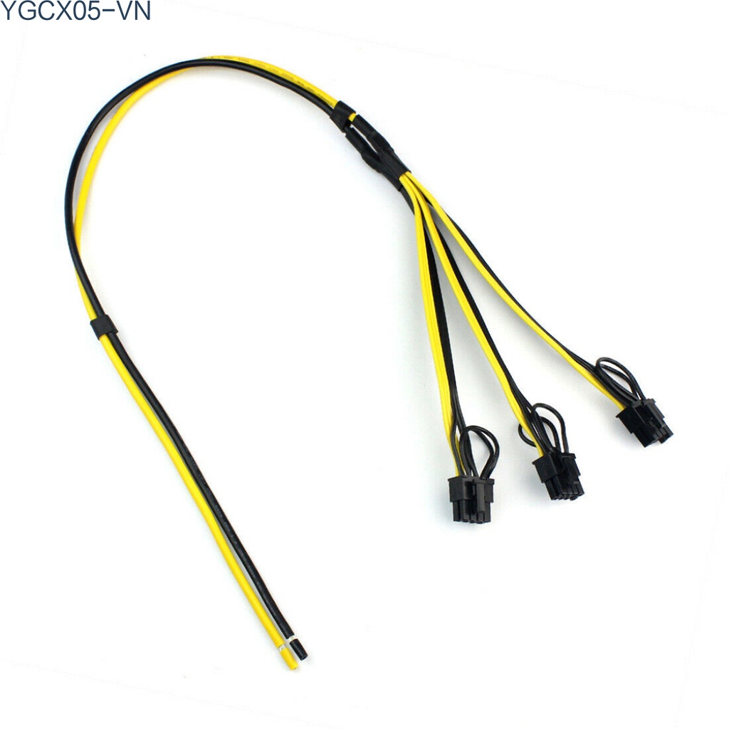 Set 5 Dây Cáp Nguồn 1 Đến 3 6p + 2p 12awg + 18awg 8pin Gpu Cho Thẻ Đồ Họa Btc Mining | BigBuy360 - bigbuy360.vn