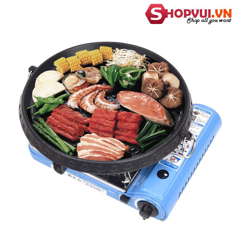 Chảo đá nướng thịt kiểu hàng quốc vỉ nưởng BBQ