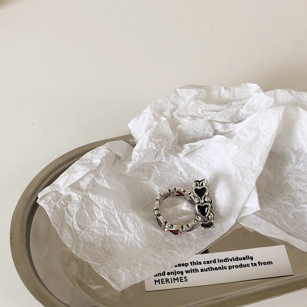 Nhẫn Đeo Tay Hình Trái Tim Phong Cách Sáng Tạo Hàn Quốc