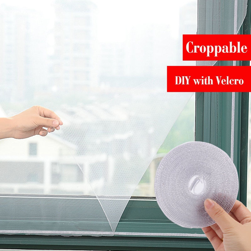 Lưới dán cửa sổ chống muỗi kiểu dáng đơn giản tiện lợi DIY