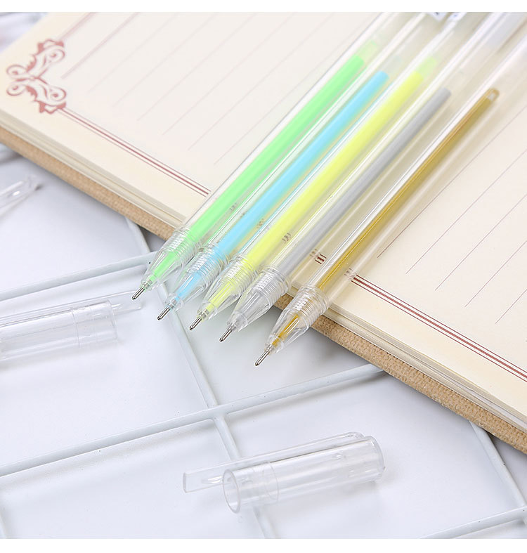 Bộ 9 cây bút gel bắt sáng màu sắc tươi sáng dùng cho vẽ tranh DIY