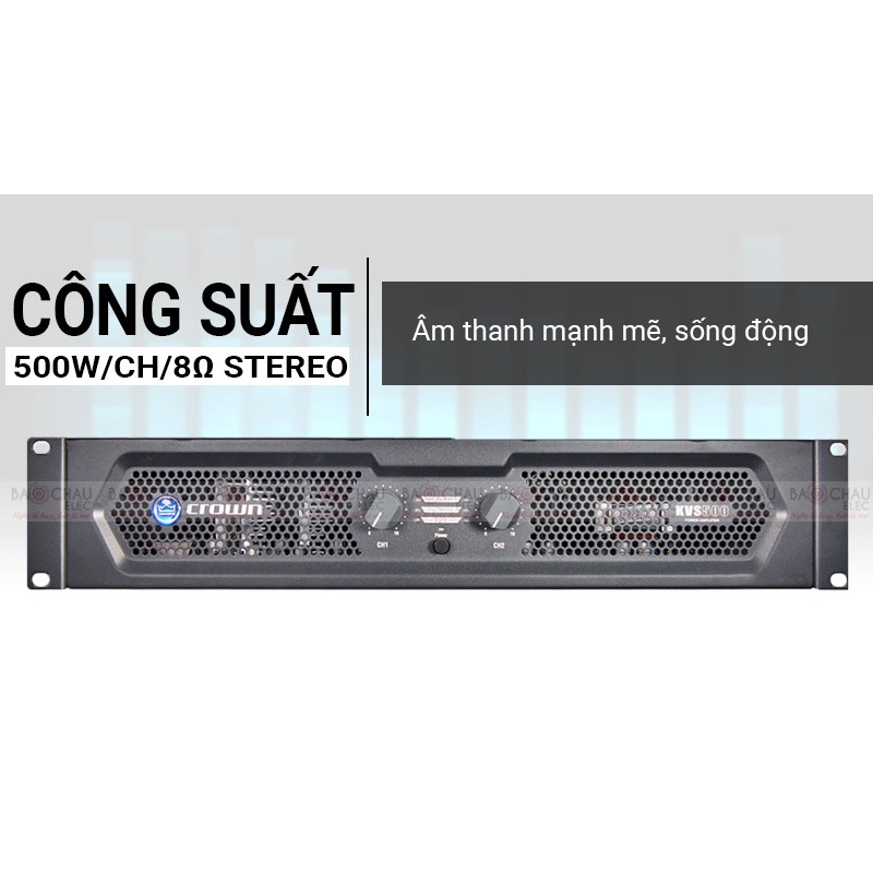 Cục đẩy công suất Crown KVS500 hàng chính hãng