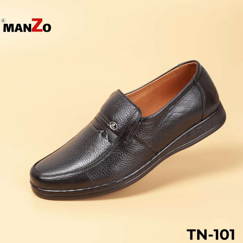 [DA THẬT] Giày trung niên da bò cao cấp - Manzo TN-101