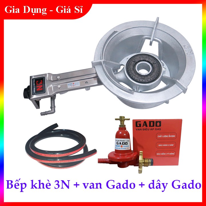 Bộ Bếp Gas Công Nghiệp Khè 3N – Bếp Khè Lửa Mạnh Và Xanh, Nấu Ăn Nhanh Chóng, Tiết Kiệm Thời Gian