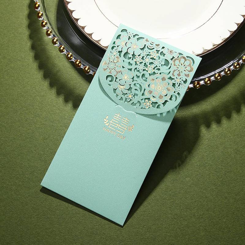 Bộ 10 Bao Lì Xì Màu Đỏ/Xanh Dương/Hồng Phong Cách Cổ Điển Dễ Thương 10pcs Angpao Packet Wedding Red Packet Cute Angpao Money Envelope Long Packets Vintage Angpow Envelopes Pink Blue Purple 结婚红包封