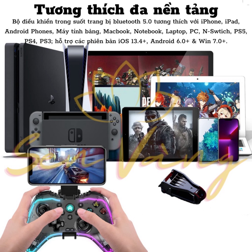 Tay Cầm fo4 Có Dây Laptop, PC full color all Game, PS3/PS4/PS5 chơi fifa online 4 Microsoft Xbox 360 Full Box Có Rung