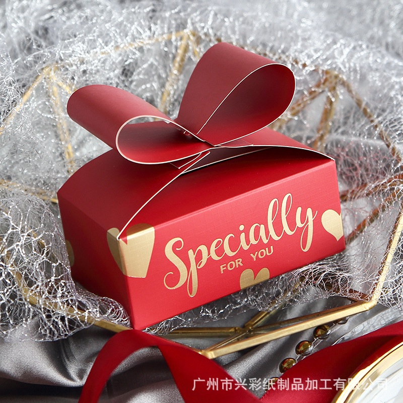Hộp đựng quà, trang sức, son, nữ trang, nước hoa, hộp đựng bánh kẹo cưới SPECIAL NƠ- Khách tự gấp hộp