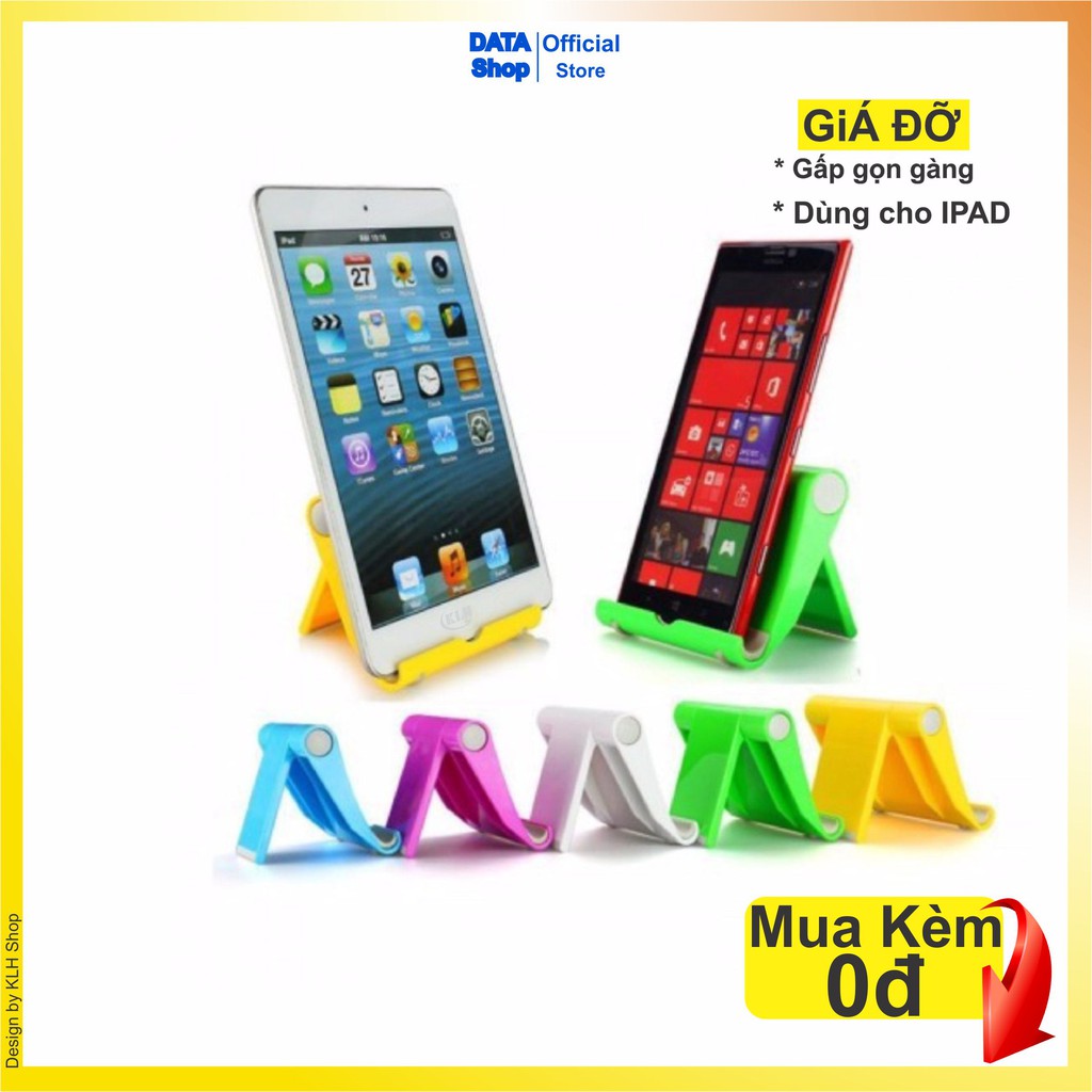 Giá đỡ điện thoại ipad gấp gọn gàng, giá để máy tính bảng trên mặt phằng, bàn làm việc tiện lợi DATA Shop