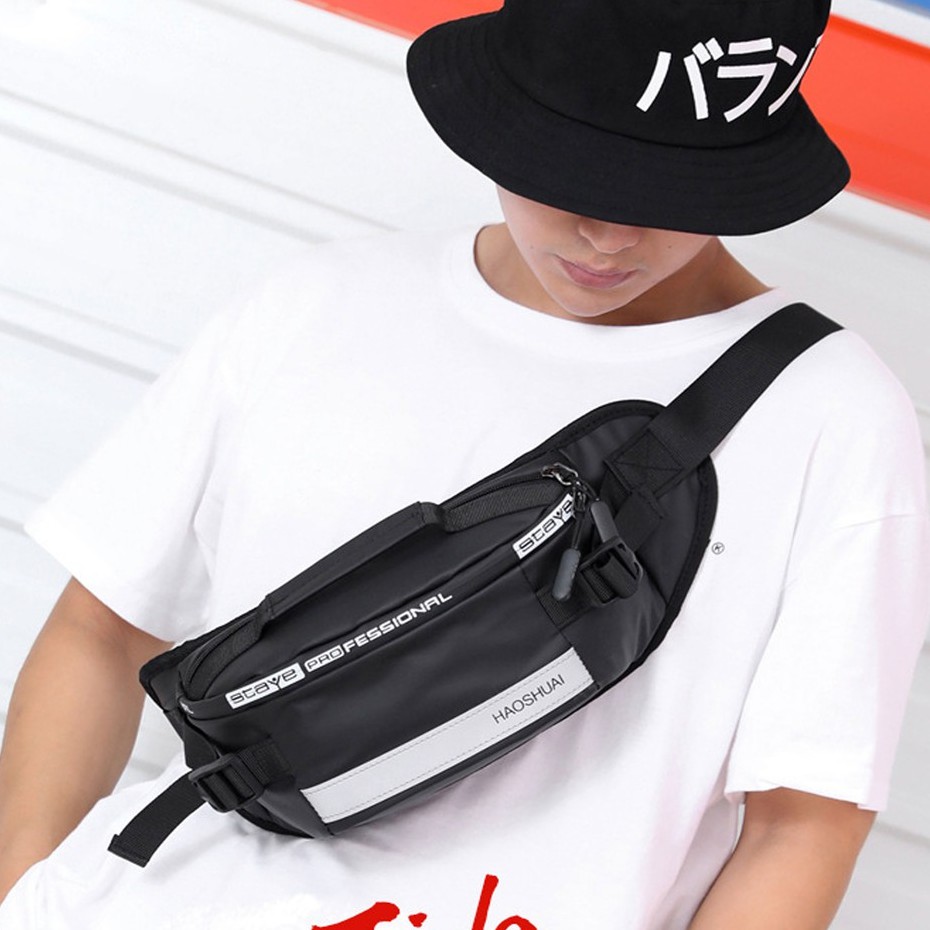 Túi chéo chống nước du lịch phượt - Túi đeo bụng Haoshuai