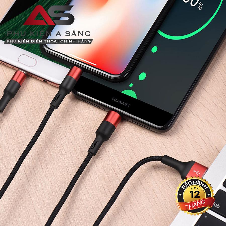 Cáp Sạc HOCO X26 3 Trong 1 Cho Tất Cả Các Thiết Bị
