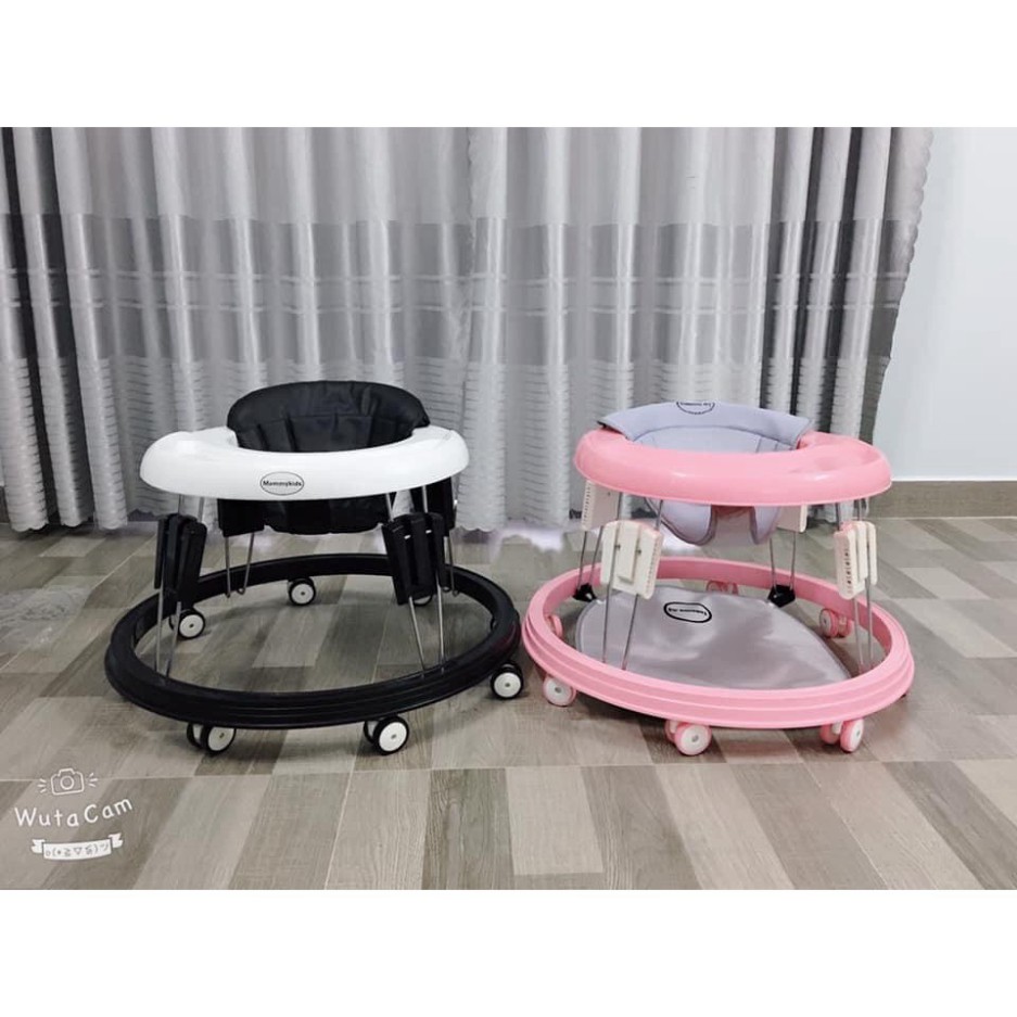 HSGD XE TRÒN TẬP ĐI CHO BÉ KIÊM XE ĂN DẶM, XE TRÒN MOMMY KIDS ĐIỀU CHỈNH 5 ĐỘ CAO 44 N810