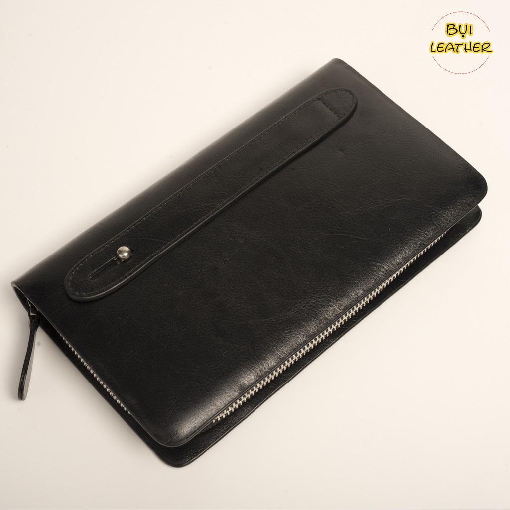 Ví cầm tay nam da bò mill cao cấp C104- Da thật- BH 24 tháng | BigBuy360 - bigbuy360.vn
