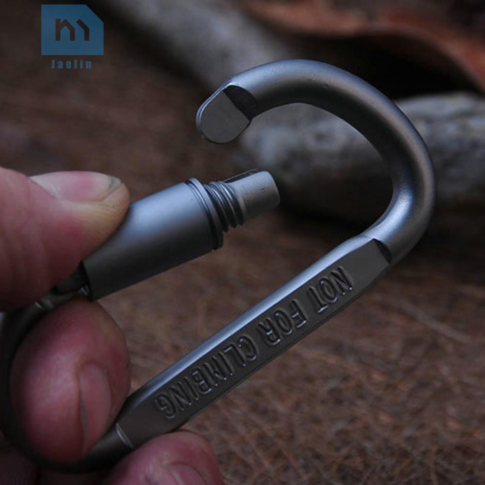 Móc khóa đa năng hình chữ D bằng hợp kim nhôm tiện dụng