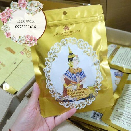 Miếng dán thải độc bàn chân Gold Princess Thái Lan