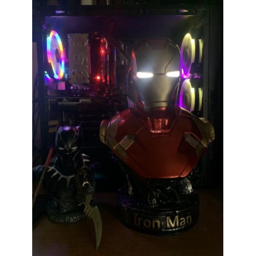 Mô hình tượng bán thân Iron Man Tony Stark MK 46 MK-46 MK46 cao 36 cm nhân vật người Sắt ironman Marvel Avengers