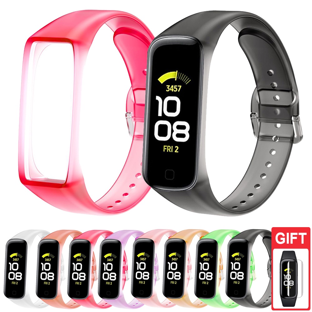 Dây Đeo Silicone Trong Suốt Cho Đồng Hồ Thông Minh Samsung Galaxy Fit 2 SM-R220