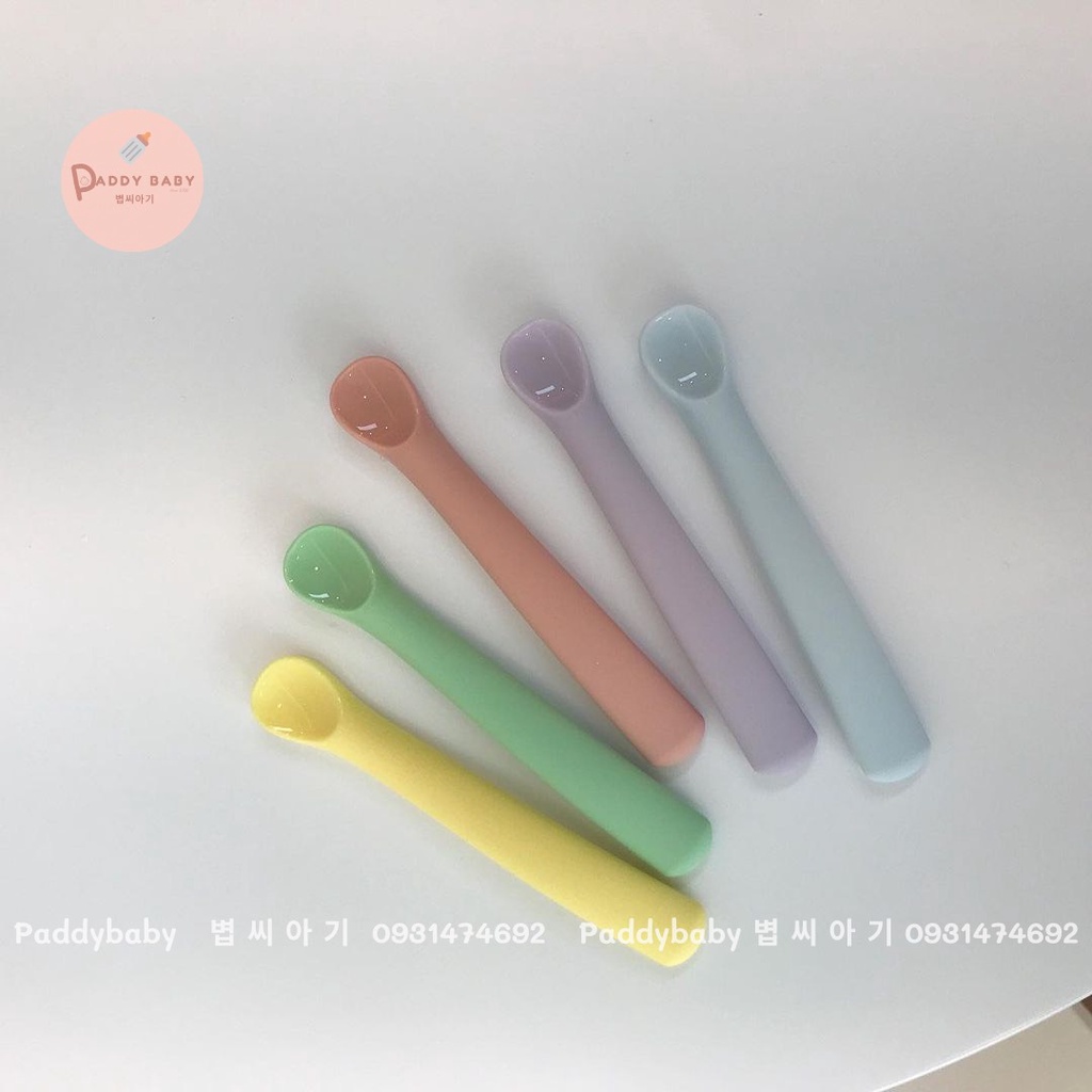 THÌA MUỖNG ĂN DẶM SILICON DAILYLIKE BONBON HÀN QUỐC CHO BÉ &lt;CÓ SẴN&gt;