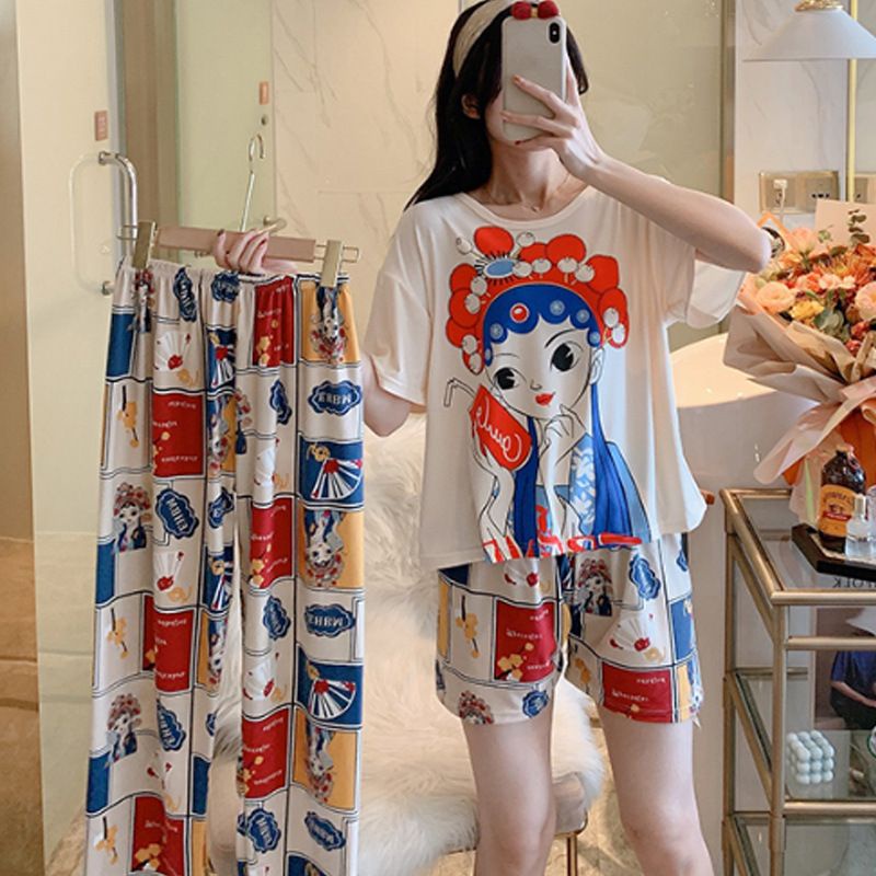 set bộ 3 món mặc nhà hoạt hình dễ thương(hàng đặt trước) | BigBuy360 - bigbuy360.vn