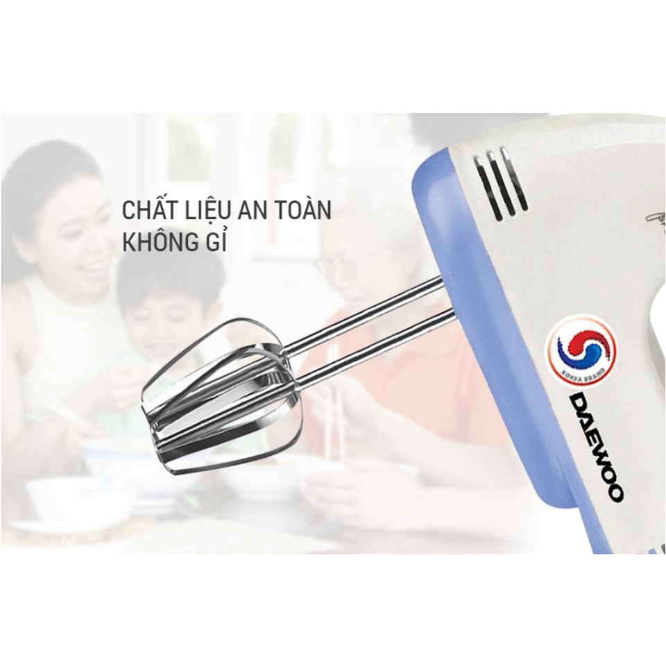 Máy đánh trứng cầm tay DAEWOO DWHM-318 (Công Suất 150W)