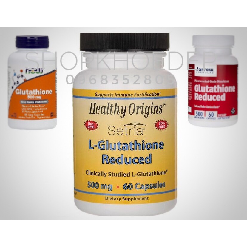 Viên uống trắng da nội sinh Glutathione Reduced 500mg - 60 viên