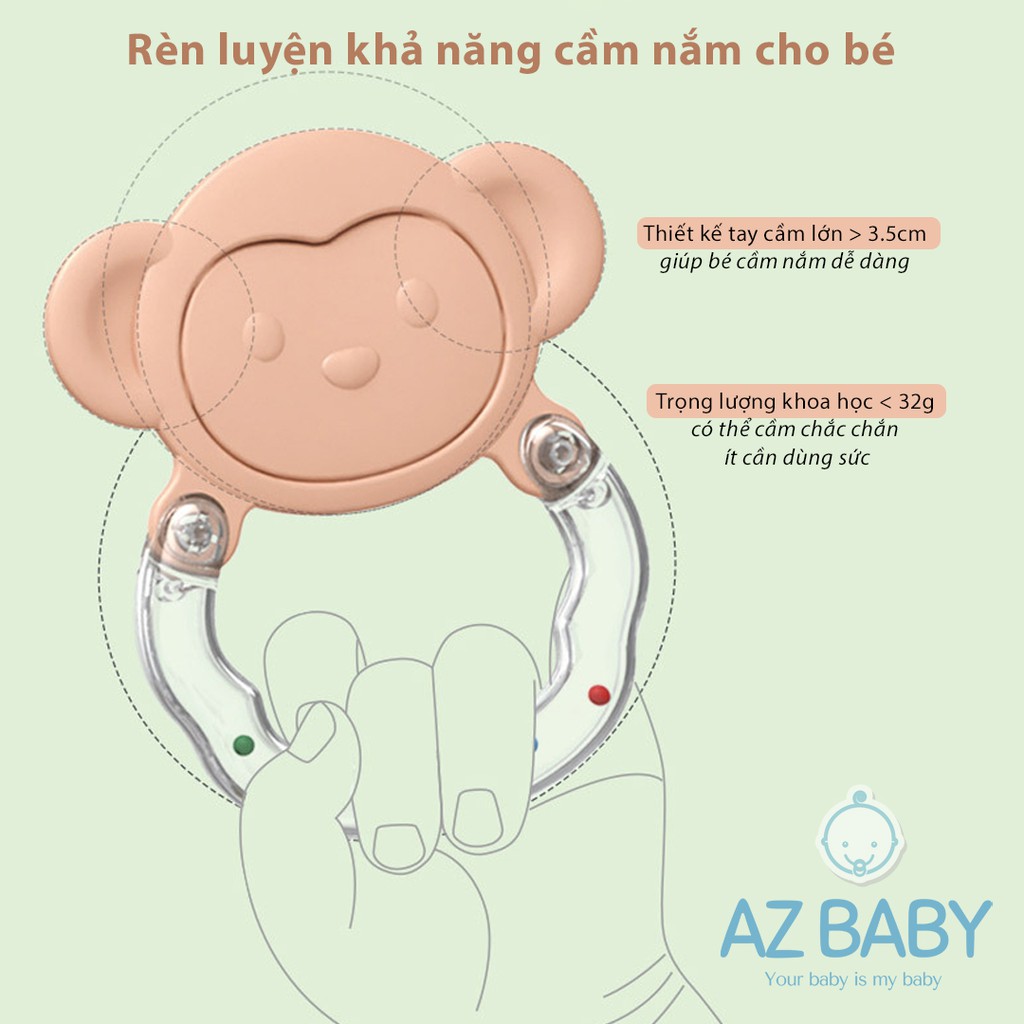 Bộ đồ chơi xúc xắc cá voi xanh 9 món cho bé 0-18 tháng - AZ Baby DC002