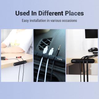 Silicone Cable Organizer, USB Cable Winder, Desktop  Clips Holder for Mouse