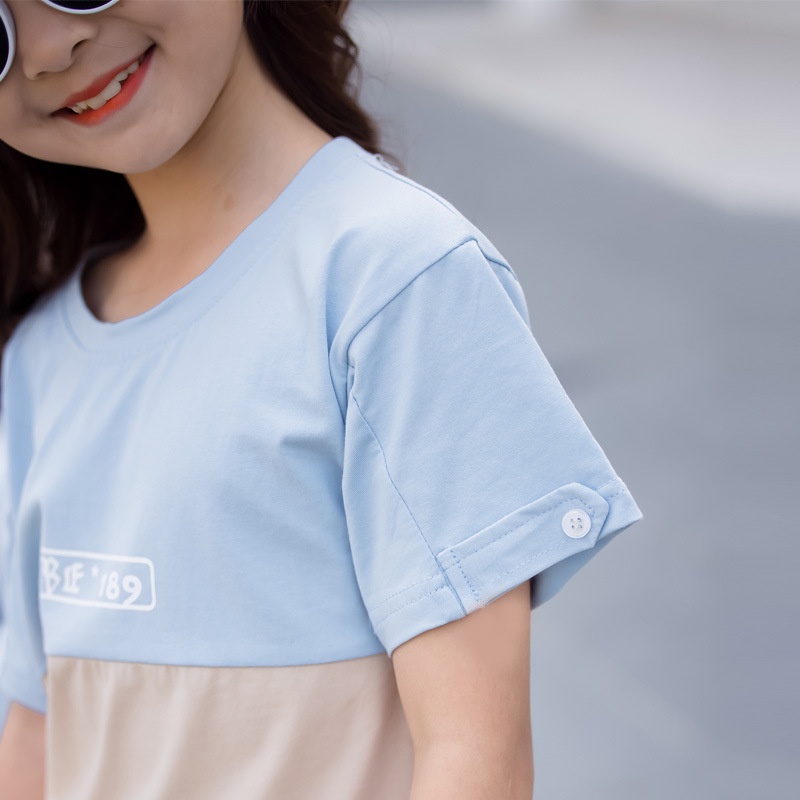 Đồ gia đình 3/4/5 người đẹp ❤️FREESHIP❤️ Đồng phục áo thun cotton không cổ ngắn tay cho gia đình phối sọc dễ thương AG41