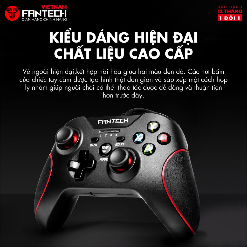 Tay cầm chơi game đa chức năng có dây Fantech SHOOTER GP11