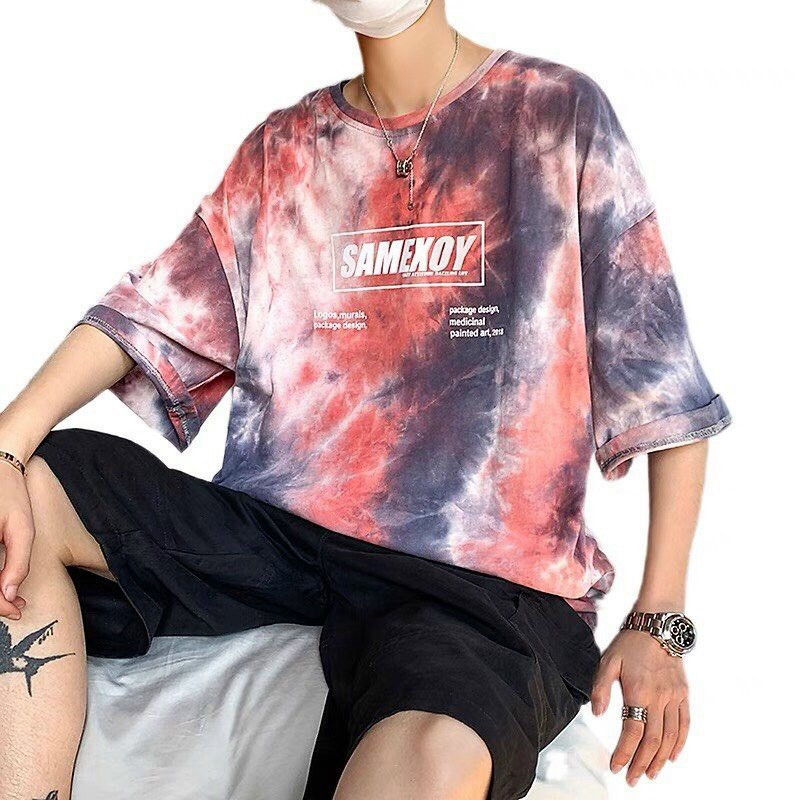 Áo thun Loang SAMEX cực chất unisex from rộng cao cấp bền màu 1Kenz