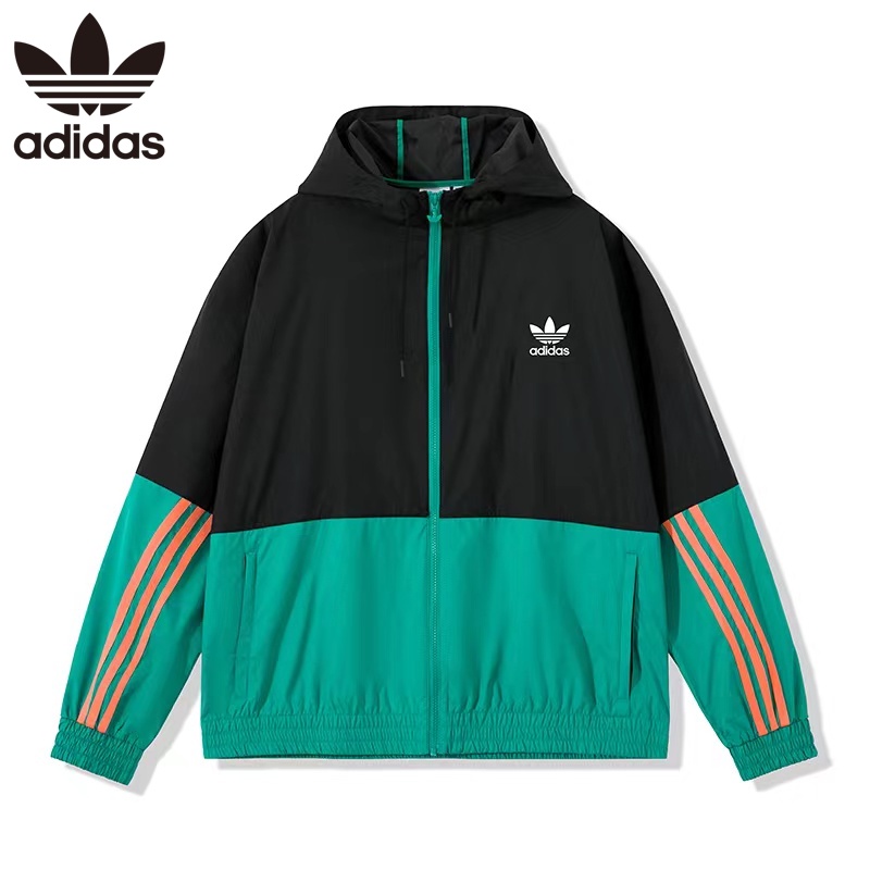 Áo Khoác Thể Thao Adidas Có Mũ Trùm Đầu Chống Gió Thời Trang Dành Cho Nam Giới GK5923 2 Tông Màu
