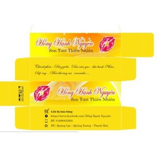 Combo 500 hộp son in theo yêu cầu
