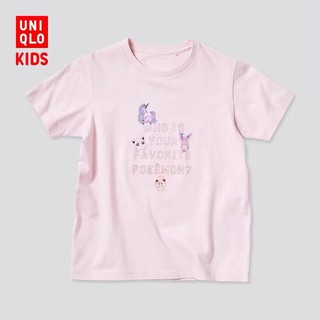 Uniqlo Children's Clothing Pokémon Round Neck Print T-shirt Short Sleeves (Pokemon UT) 438154