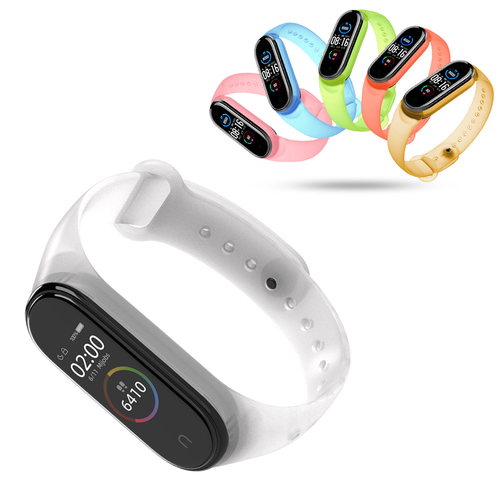 Dây Đeo Thay Thế Chất Liệu Silicon Thiết Kế Nhiều Lỗ Thời Trang Cho Xiaomi Mi Band 4 5 3