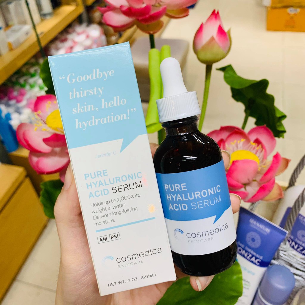 [Bill Hãng] Serum cấp nước Cosmedica 100% Pure HA Serum 60ml/30ml Mỹ