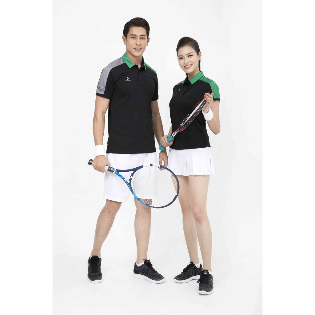 Áo thể thao nam nữ Donexpro 9034 3634 DONEXPRO Đen phối xanh lá