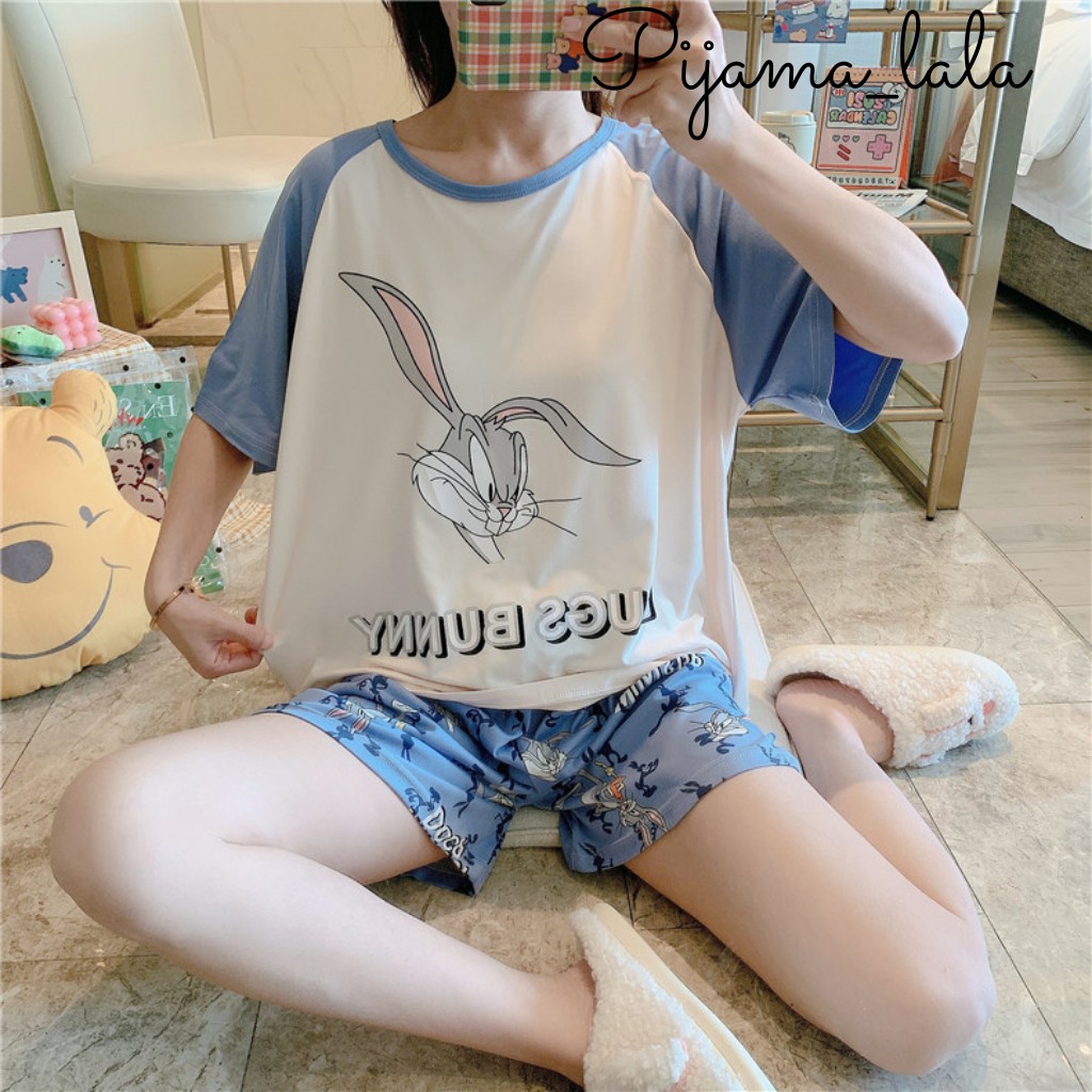 🌹Bộ Ngủ Đẹp 🌹 Bộ Mặc Nhà Nữ Cộc Tay Chất Cotton Siêu Mát Họa Tiết Hình Thú Xinh Xắn Ngộ Nghĩnh 03 | BigBuy360 - bigbuy360.vn
