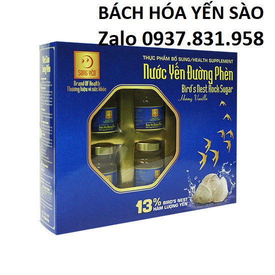 [Siêu sale] COMBO 5 HỘP SONG YẾN NƯỚC YẾN NGUYÊN CHẤT 13% TỔ YẾN CAO CẤP (1 hộp 6 lọ)