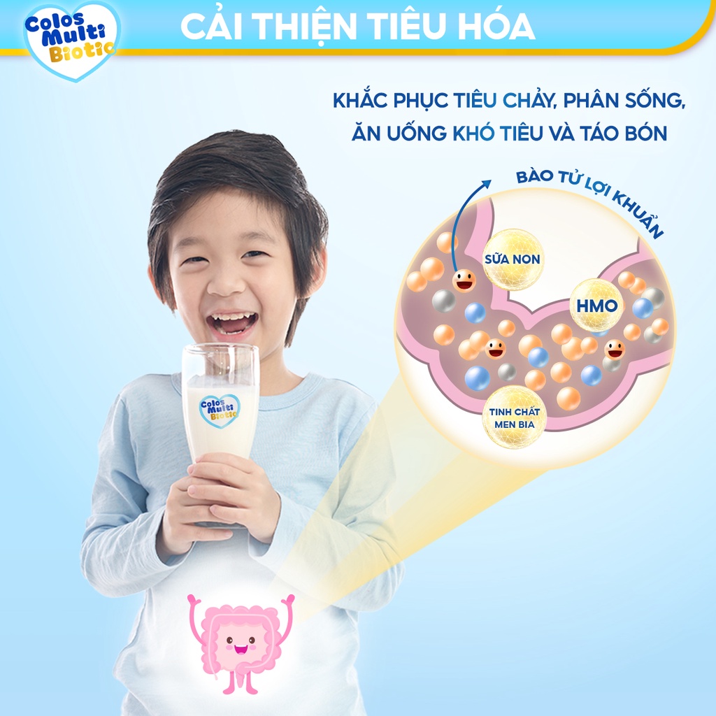 [COLOS03  -10% đơn 600K]Sữa non Colosmulti Biotic hộp 26 gói x 16g chuyên biệt cho trẻ táo bón, tiêu hóa kém