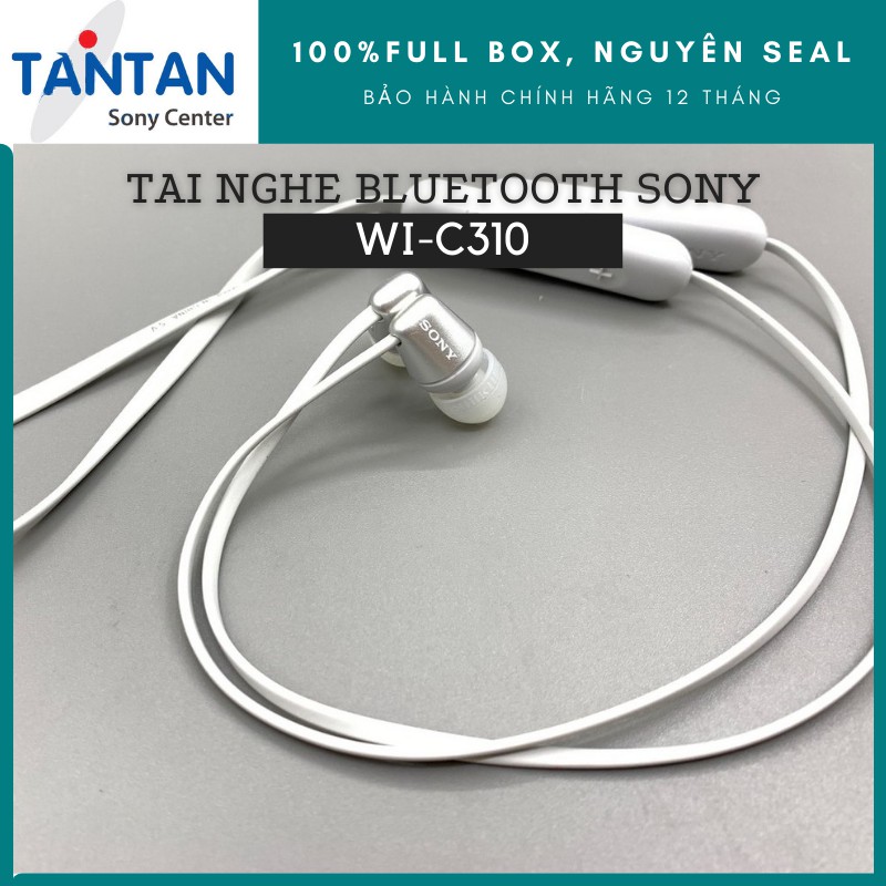 Tai Nghe BLUETOOTH 5.0 Sony WI-C310 | Siêu nhẹ 19g - Pin 15h - Sạc nhanh - Nghe gọi chất lượng cao - Âm thanh đậm chất