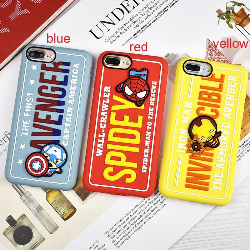 Ốp điện thoại họa tiết các siêu anh hùng đáng yêu dành cho Apple IPhone 6S 6 7 Plus 8 IPhone X XS MAX XR