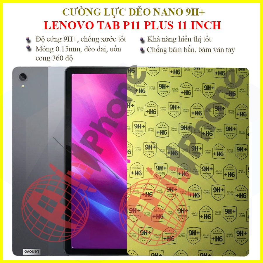 Dán cường lực dẻo nano Lenovo Tab P11 Plus 11 inch
