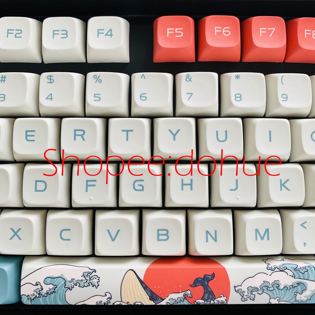 Set Keycap Thick PBT Coral Sea XDA Profile 108 Nút