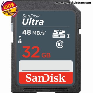 Thẻ nhớ sandisk ultra sdhc uhs-i 32gb