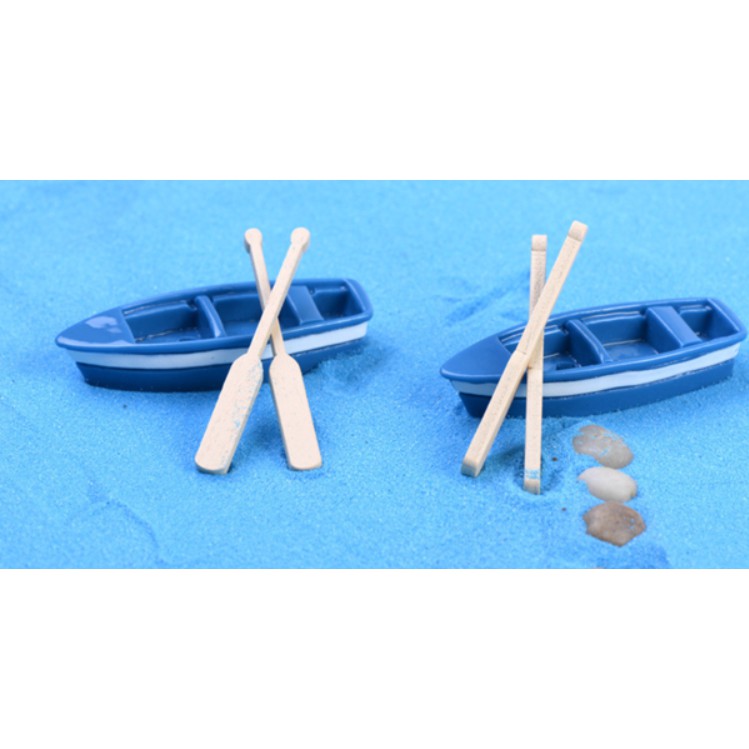 Mô hình thuyền du lịch và hai mái chèo