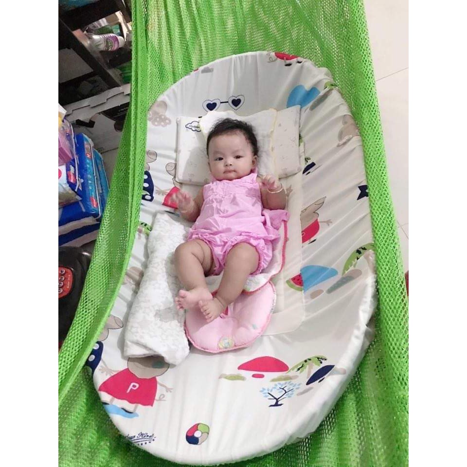 HÀ NỘI !NÔI TRE ĐẶT NẰM VÕNG SIZE TO, SIZE  ĐẠI 110CM X70 CHO BÉ SINH ĐÔI HOẶC BÉ LỚN.