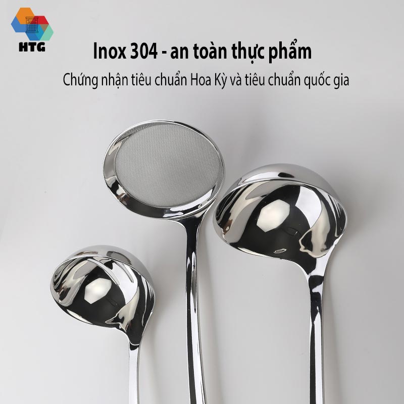 Vá muôi múc canh,lẩu,vớt bọt chất liệu inox cao cấp Xiaomi Huohou