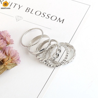 Set 5 nhẫn đeo tay thời trang cho người hâm mộ nhóm BTS Kim Tae Hyung