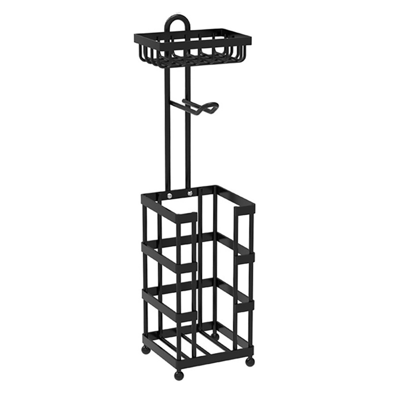 Giá Đỡ Cuộn Giấy Vệ Sinh Màu Đen Đa Năng Tiện Dụng Cho Phòng Tắm