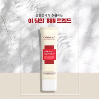 Kem Chống Nắng Cell Fusion C Derma Relief Sunscreen 100 Spf 50+ Pa++++ 50Ml (Màu Vàng)