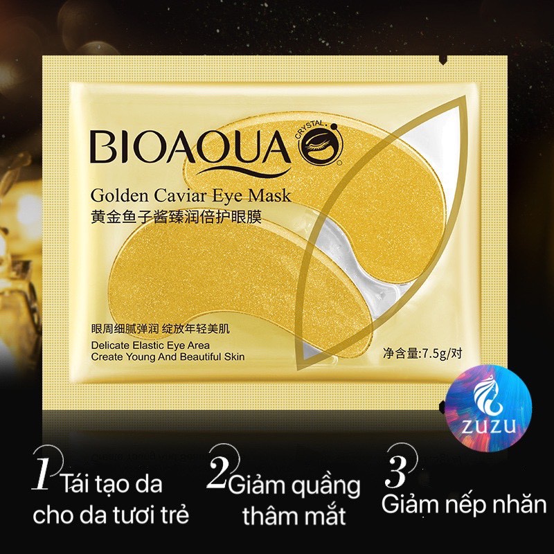 Mặt nạ dưỡng mắt Bioaqua tinh chất ốc sên giảm thâm nếp nhăn và bọng mắt WINKBEAUTY